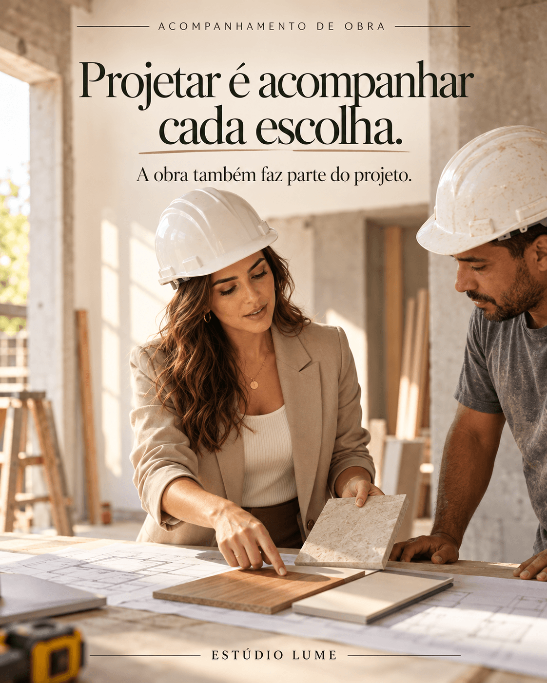 Exemplo de post do acervo MinyLab: Arquitetura · obra