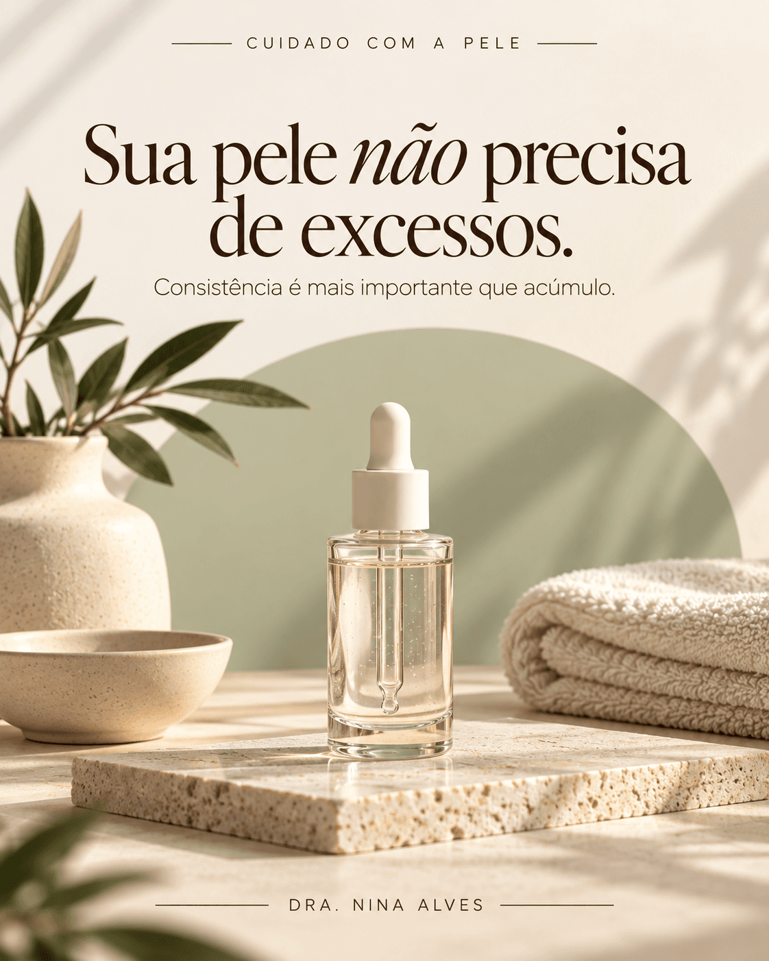Exemplo de post do acervo MinyLab: Estética · cuidados com a pele